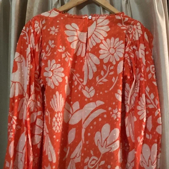 Women's FARM Rio Set Orange Neon Jungle Mini Bohemian Skirt | L /  Top | M - Picture 5 of 15
